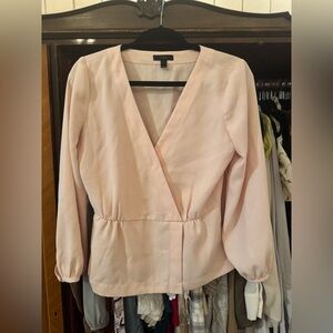 Baby pink J.Crew blouse.
